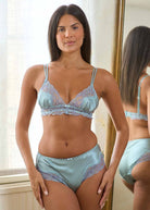 Sage silk soft bra & deep briefs