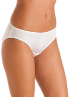 Ivory silk jersey brief