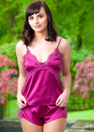 Mulberry silk camisole & French knickers