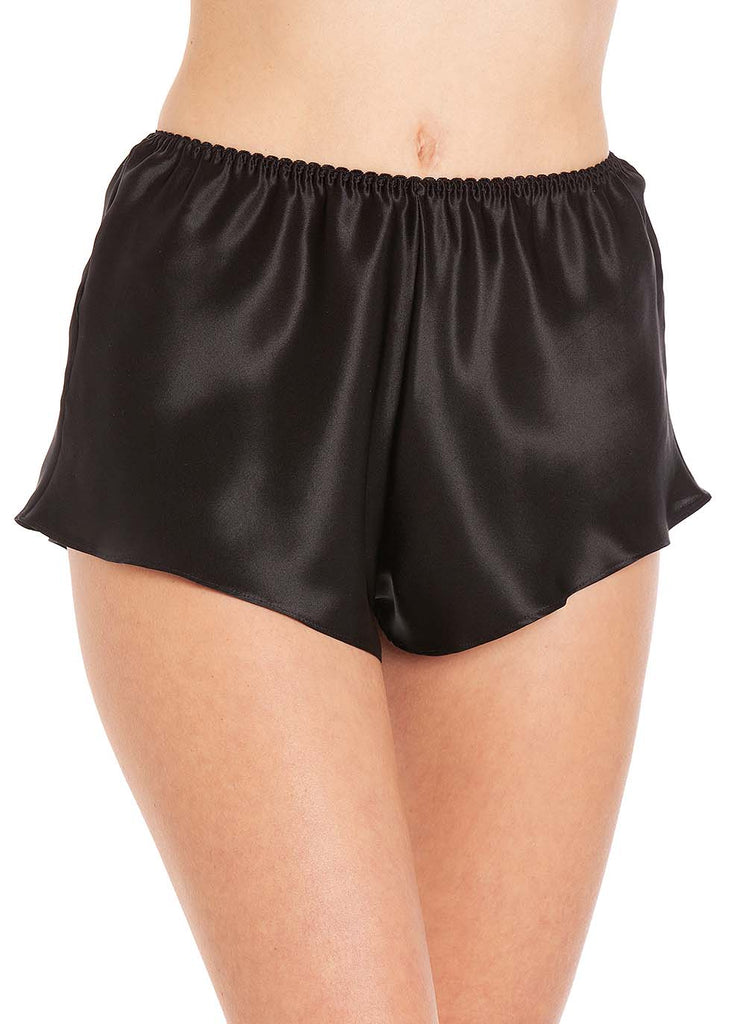 Black silk French knickers