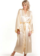 Champagne silk kimono