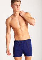 Navy silk jersey boxers