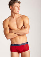 Berry silk jersey mini trunks