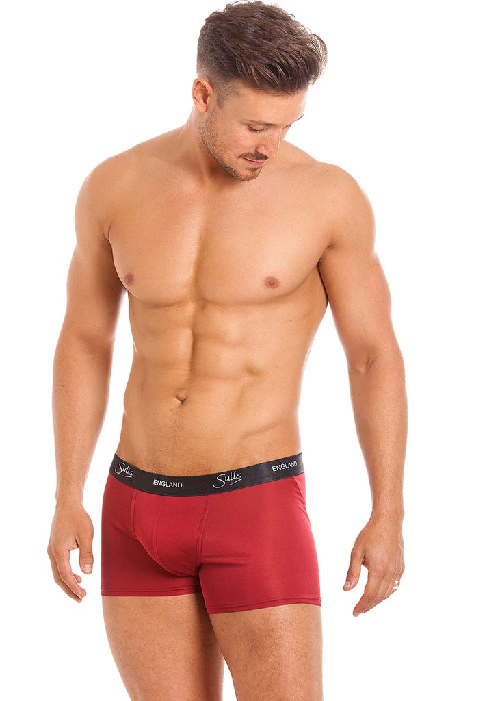 Berry silk jersey boxers