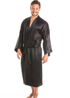 Black silk kimono