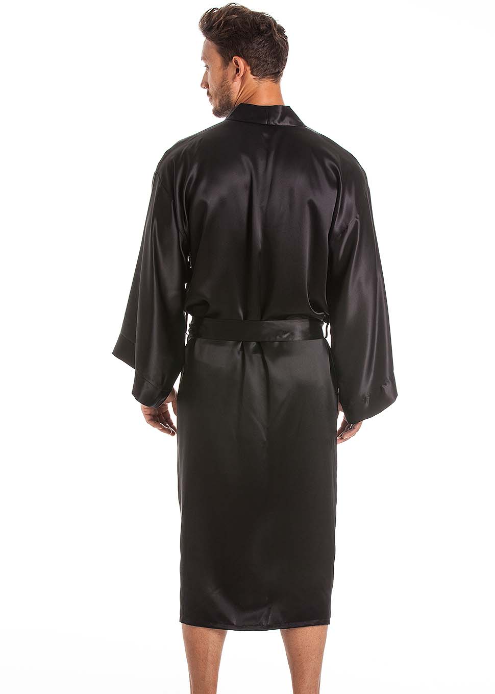 Mens silk kimono on sale robe