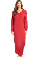 Berry silk jersey nightshirt