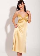 Gold silk nightdress