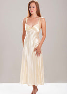 Champagne silk nightdress