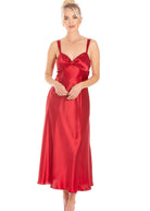 Cranberry silk nightdress