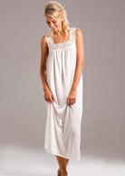 Ivory silk jersey nightdress