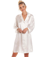 Ivory silk nightshirt