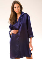 Midnight silk nightshirt