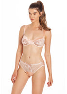 Blush silk bra & briefs